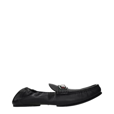 Gucci Men's Loafers Leather Black