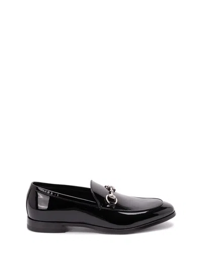 Gucci Men Loafers  Shiny Leather In Black