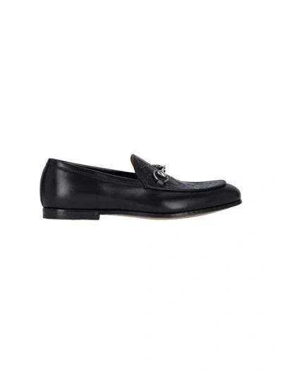 Gucci Men Loafers With Clamp In Black
