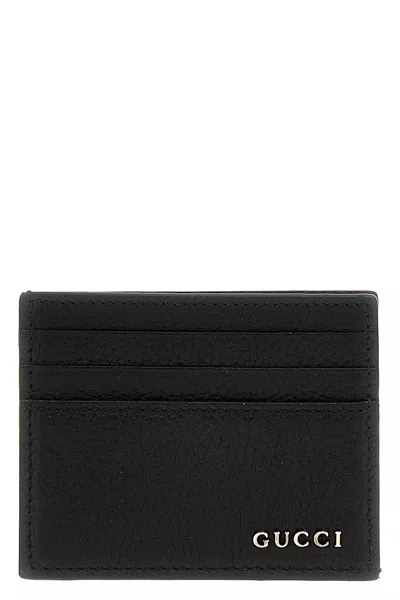 Gucci Men Logo Card Holder In Black