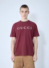 Gucci Cotton Jersey T-shirt With Print In Red
