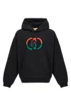 Gucci Interlocking G Hooded Sweatshirt In Black