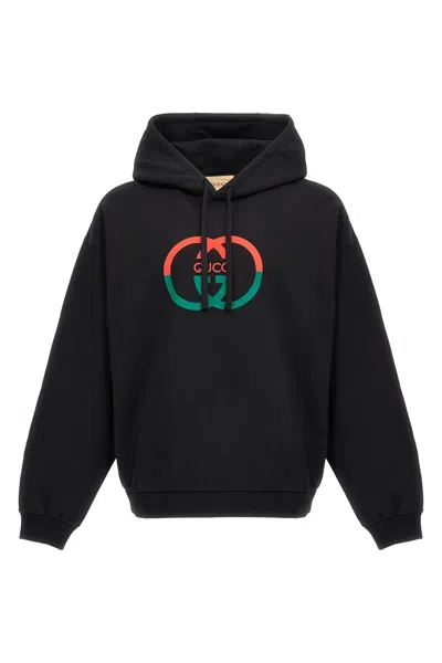 GUCCI GUCCI MEN LOGO PRINT HOODIE