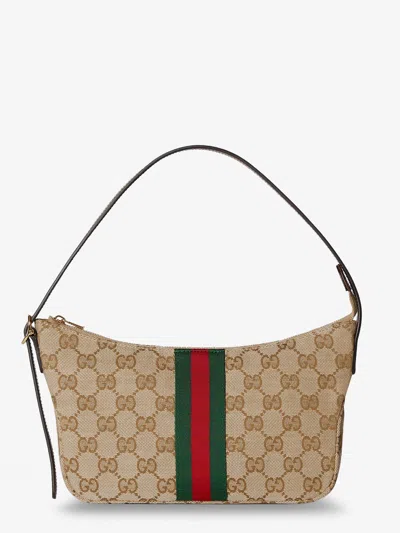Gucci Men Lunetta Gg Canvas Crossbody Bag In Neutral