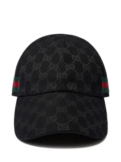 Gucci Gg Baseball Hat With Web In Pattern