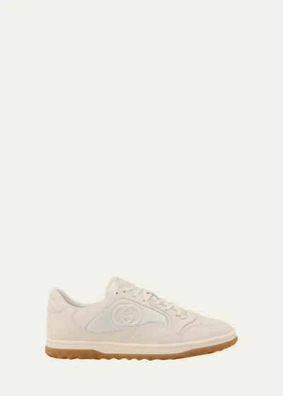 Gucci Men's Mac80 Gg Low Top Sneakers In Off White
