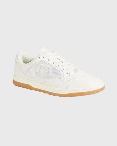 Gucci Men's Mac80 Gg Low Top Sneakers In Off White