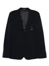 Gucci Long Sleeve Blazer In Black