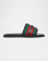 Gucci Gg Motif Slider Sandals