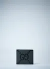Gucci Men Maxi Gg Bi-fold Wallet In Black