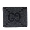 Gucci Men Maxi Gg Bifold Wallet In Black