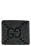 Gucci Men Maxi Gg Bifold Wallet In Black