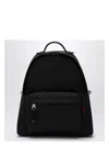 Gucci Medium Gg Black Backpack With Web Label Men In Black