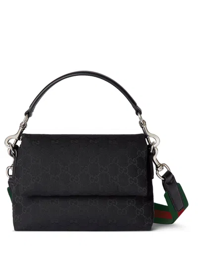 Gucci Men Medium Monogram Shoulder Bag In Black