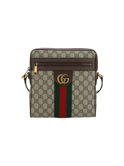 Gucci Men Messengers Ophidia Shoulder Bag In Brown