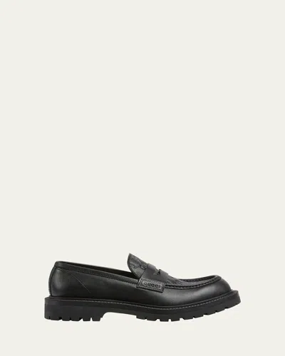 GUCCI MEN'S MIART GUCCISSIMA LUG SOLE LOAFERS