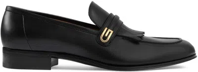 GUCCI MEN'S MOCCASIN LEATHER,L.S NEW WAXED CALF LOAFER