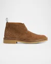 Gucci Brown Oxford Shoes With Web Detail On The Heel And Low Heel In Gg Canvas Man In Multi