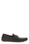 Gucci Morsetto Driver Loafers In Brown