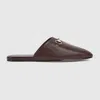 Gucci Men's Mule With Horsebit In Brown