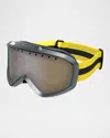 Gucci Ski Goggles In Shiny Metallic Dark Ruthenium