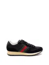 Gucci Sneaker Re-motion In Black Gg Fabric Men In Multi