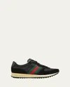 Gucci Sneaker Re-motion In Black Gg Fabric Men In Black