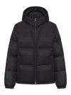 Gucci Down Jacket With Hood And Elastic Cuffs In Black