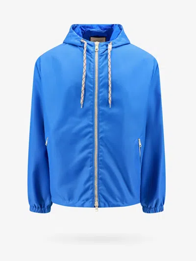 Gucci Men Nylon Jacket With Web And  1921 Details