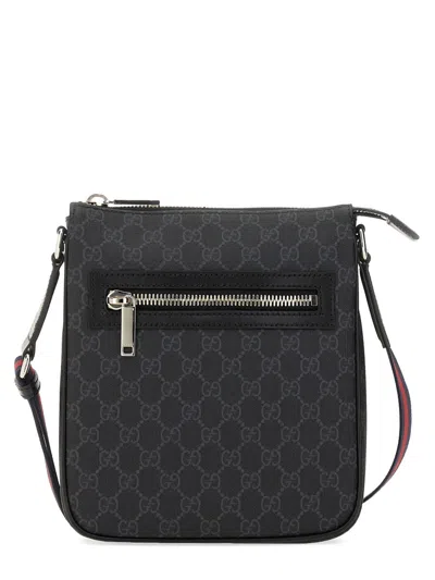 Gucci Gg Supreme Crossbody Bag In Black