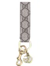 Gucci Ophidia Gg Monogram Keyring In Gray