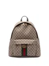 Gucci `ophidia` Medium Backpack In Brown