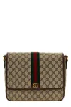 Gucci Beige Ophidia Messenger Bag In Nude
