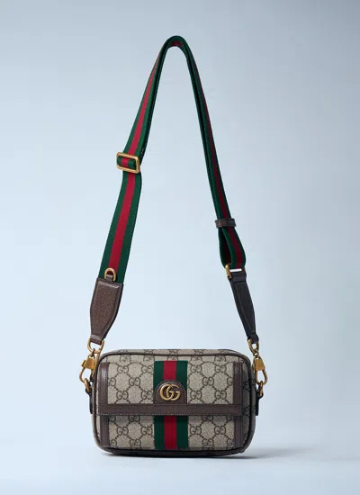 Gucci Men Ophidia Mini Crossbody Bag In White