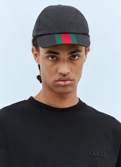 Gucci Men Original Gg Canvas Baseball Hat In Black