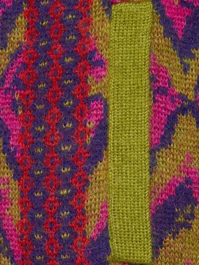 Gucci Men's Pant Mohair In Greenfuxia