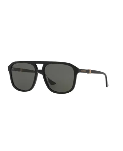 Gucci Men's Pilot Sunglasses, Gg1494s Gc002214 In Black