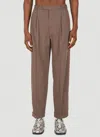 Gucci Wool Tailored Trousers In Brown