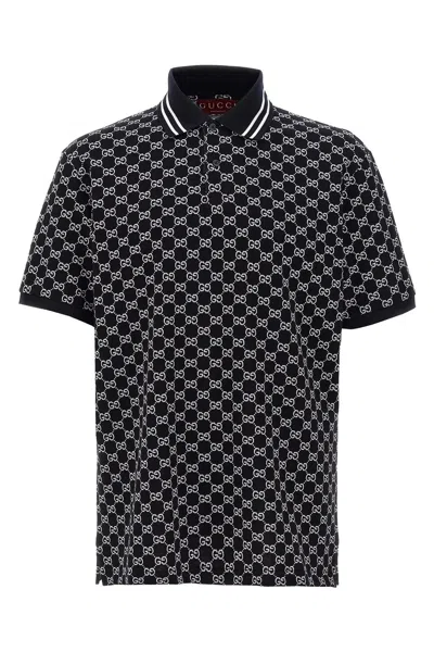 Gucci Men Polo Gg In Blue