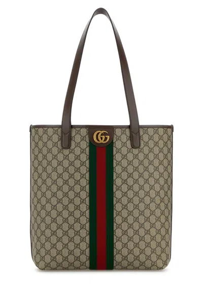Gucci Men Printed Canvas Medium Ophidia Shopping Bag In Multi