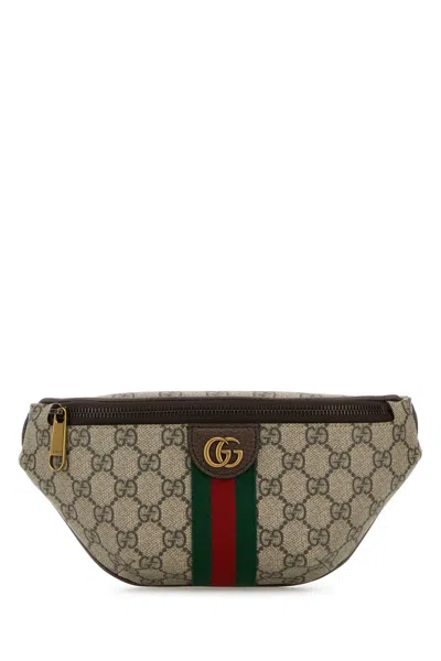 Gucci Men Printed Canvas Ophidia Belt Bag In Multi