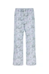 Gucci Polyester Pant With All-over Print And Elastic Waistband In Multicolor