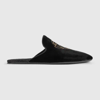 Gucci Men's Ragazzo Slipper In Black