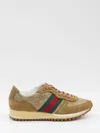 Gucci Men Re-motion Gg Nylon And Suede Sneakers In Multi
