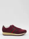 Gucci Motion Fabric Sneakers Suede Inserts In Red