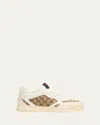 Gucci Men's Re-web Gg Supreme Canvas And Leather Sneakers