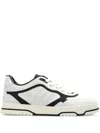 Gucci Men Re-web Leather Sneakers In Blue