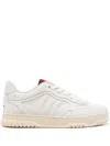 Gucci Men Re-web Leather Sneakers In White
