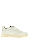 Gucci Men Re-web Leather Sneakers In Neutral