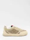 Gucci Men Re-web Sneakers In White